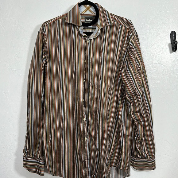 Neiman Marcus Other - 🌹Neiman Marcus Vertical Stripe Button Down Shirt